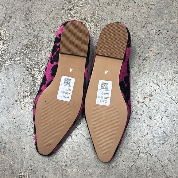 Asos pink black animal print flats - Picture 6 of 6